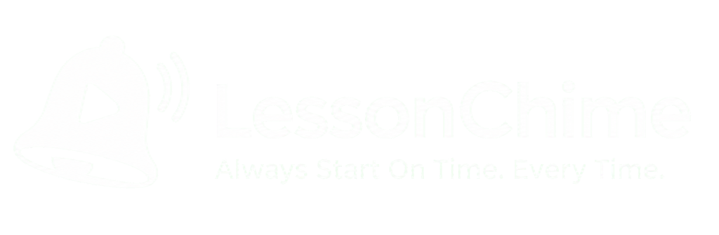 lessonchime white logo transparent