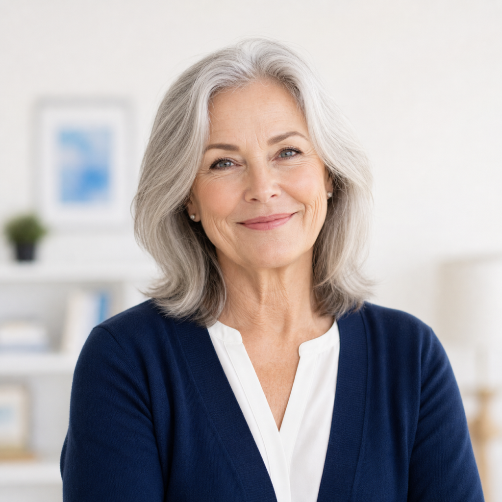 teacher 03 silver haired woman